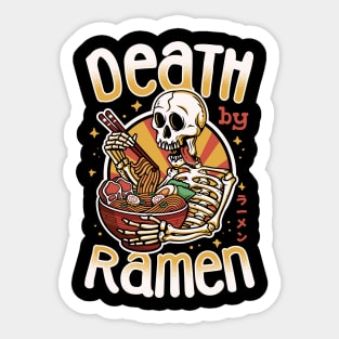 Death by Ramen Sticker